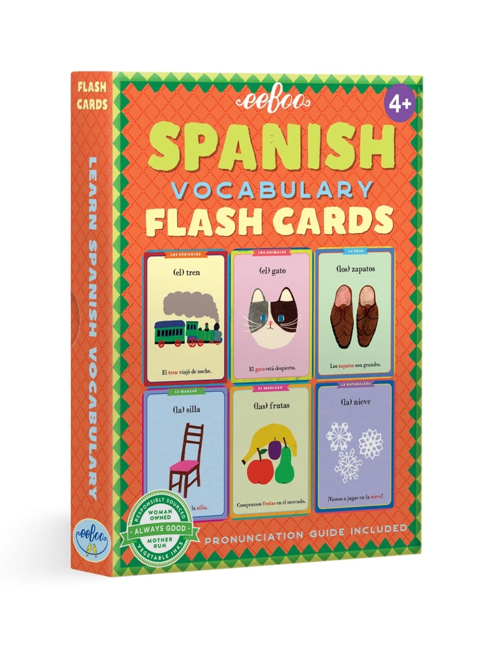 Eeboo | English Spanish Vocabulary Flash Cards
